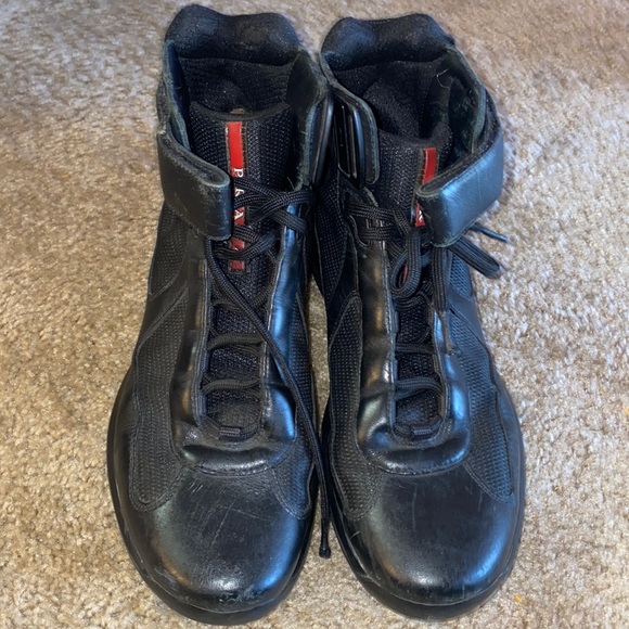 Prada Americas Cup Hightop Sneakers 